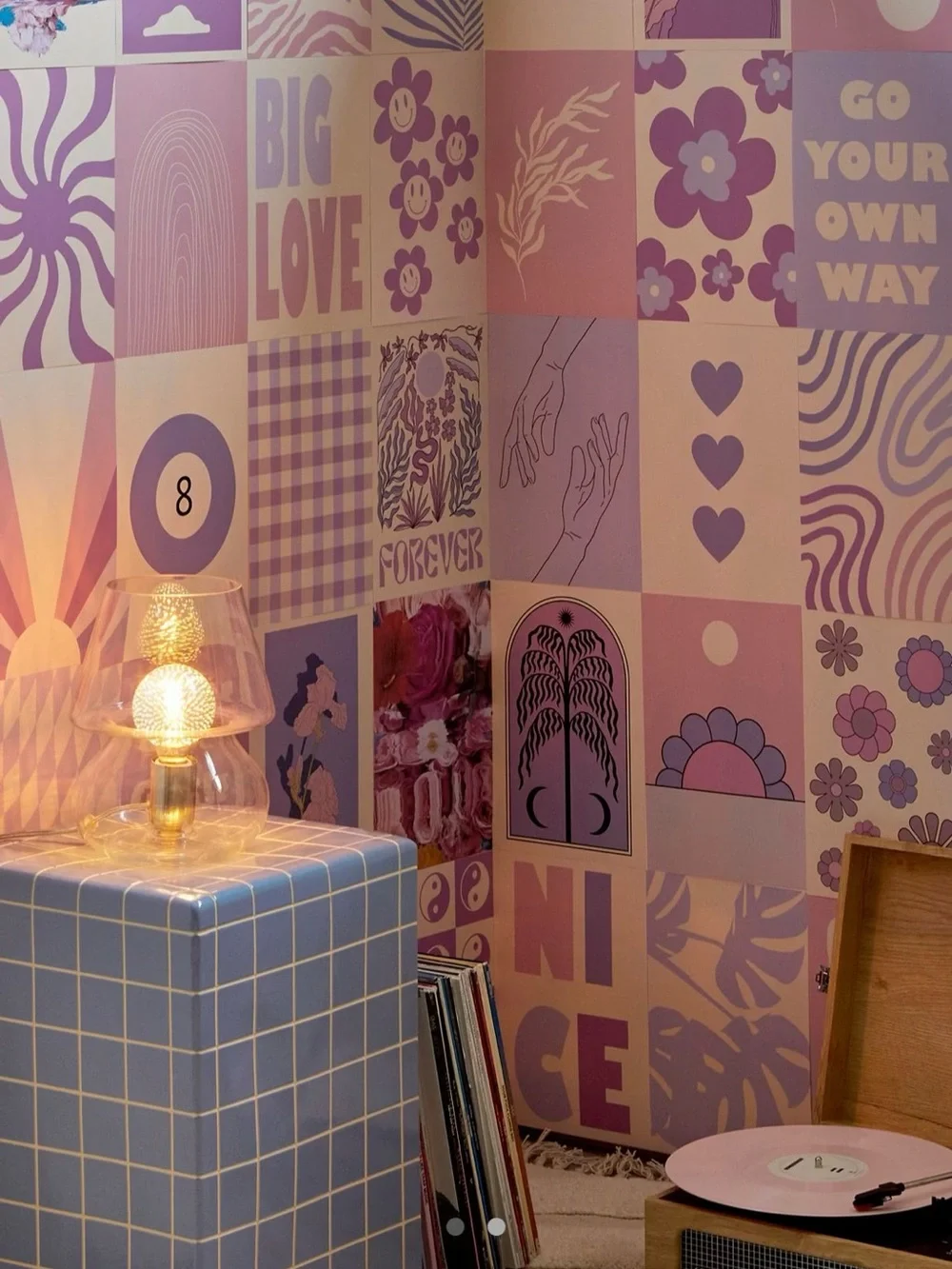 Purple Collage Kit – Create Your Own Wall Collage